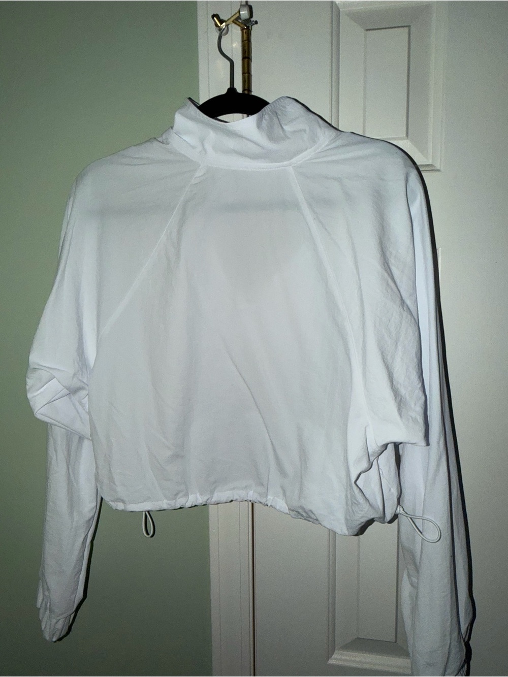 ALO Yoga White Half-Zip Windbreaker Jacket - Picture 5 of 6
